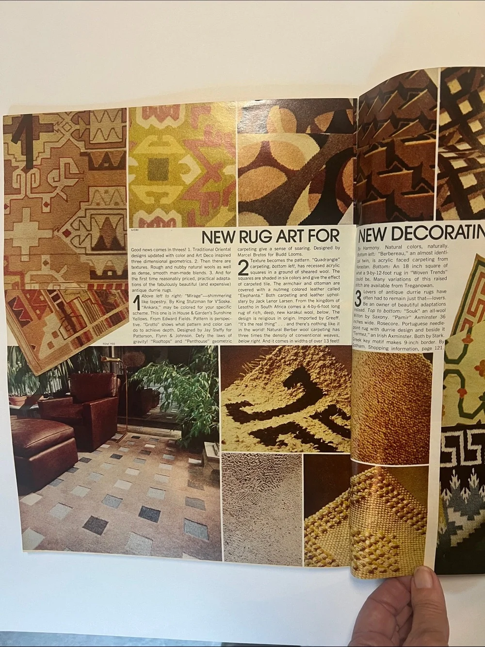 1974 Vintage House & Garden decorating magazine  April 1974